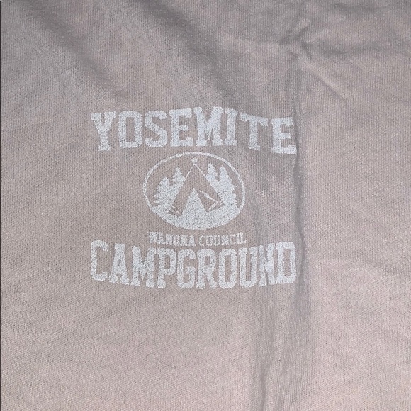 RARE: Brandy Melville baby pink Yosemite tee - Picture 2 of 4